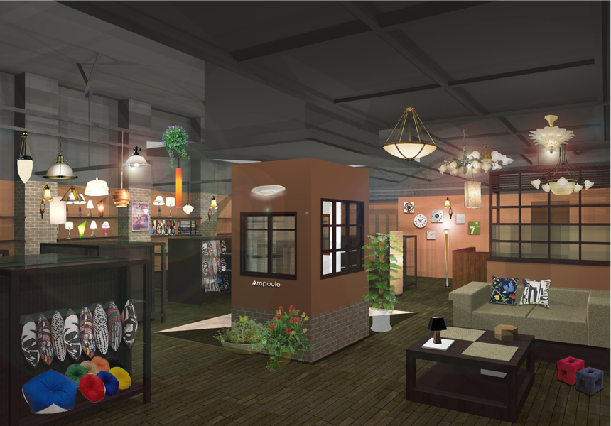 店舗設計 インテリアデザイン エムデザインルーム 3DCGパース
